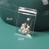GSHLLO 100 Pcs Clear Small Plastic Bags Jewelry Ziplock Bags