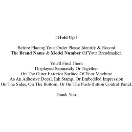 Unbranded Paddle for Cook's Essentials Bread Maker Model CETR520B (O)