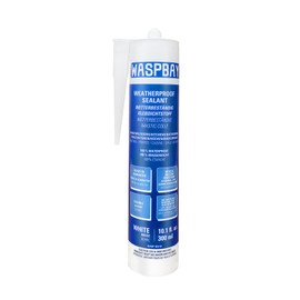 WASPBAY100% Silicone Sealant Caulk Kitchen and Bath Grade, Waterproof and No Odor 4 Ounce Cartridge, 1 Pack