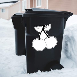 Extra Large 460mm 'Pair of Cherries' Permanent Sticker Decal for Cars/Windows/Bins/Walls (DW00133491)