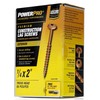 Power Pro 47867 Lag Screws, 1/4" x 2", Star Drive