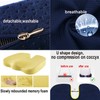 IBLUELOVER Memory Foam Seat Cushion Tailbone Cushion Orthopedic Coccyx Cushion