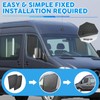 Magnetic Window Bug Screen Compatible with Mercedes Sprinter 2006-2018, Pair