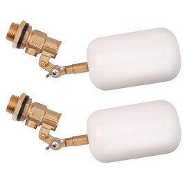 Float Valve 1/2 inch, Brass Water Float Valve with Adjustable Arm, Float Ball Valve Automatic Fill and Water Level Control for Water Trough,Fountains,Water Tank,Ponds,Pool,Aquariums
