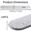 80/80 Grit Coarse Nail Files Set, 12Pcs Professional Double-Sided Washable