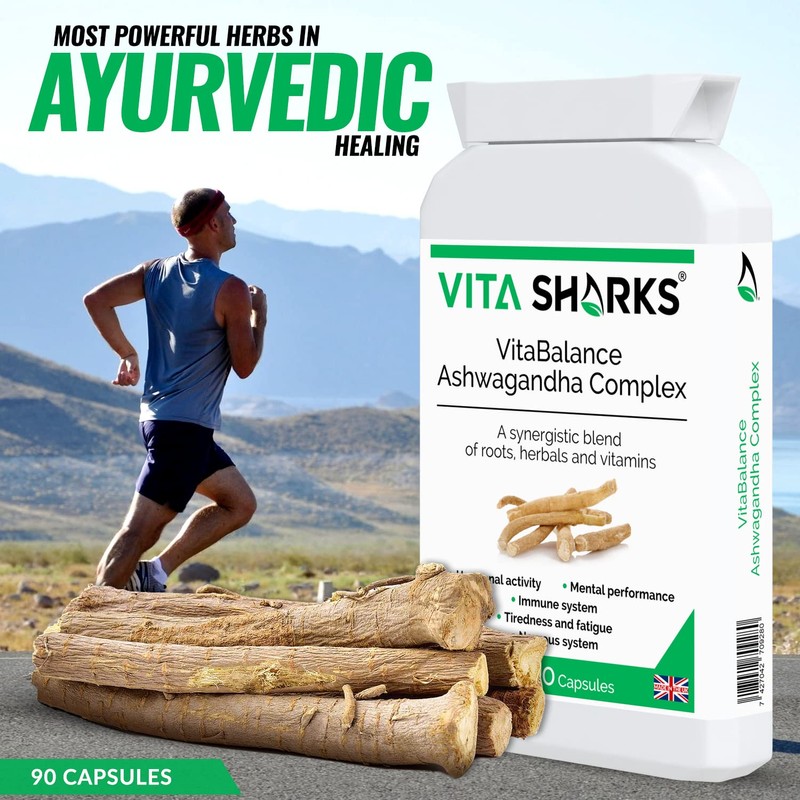VitaBalance Ashwagandha Complex: Stress Relief & Adaptogen | Vegan |