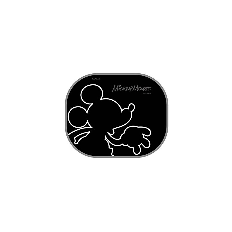 ナポレックス 車用 サンシェード ぱっシェード (ディズニー ミッキー) 2枚入 吸盤4個付 折りたためてコンパクト 簡単取付け