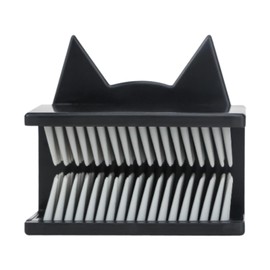 SiaBiced Hair Catcher for Shower Drain and Bathtub, Cat Ear Black, as described