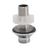 Foot Pedal Faucet Set Stainless Steel Hands Free Silver Touchless