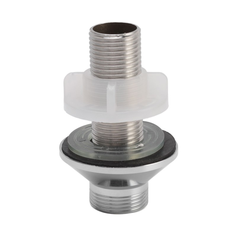 Foot Pedal Faucet Set Stainless Steel Hands Free Silver Touchless