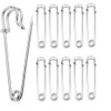 Safety Pins, Blanket Pins Bulk Steel Spring Lock Pins Fasteners