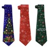 Udewo 3 PCS Christmas Ties, Novelty Xmas Ties Santa Claus