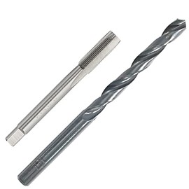 Aceteel 5/16"-36 UNEF Thread Tap with 7.3mm Drill Bit, 5/16" X 36 HSS Machine Thread Tap and Φ 0.28" Straight Handle Twist Drill