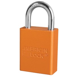 American Lock Padlock, 1105 Orange Keyed Alike 63485 (6-Pack)