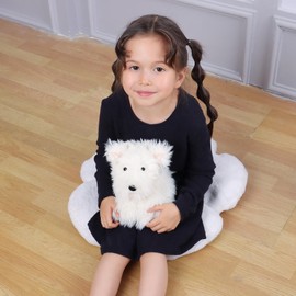 Apricot Lamb Toys Plush West Highland White Terrier Stuffed Animal Dog Puppy Soft Cuddly Perfect for Kids 8 Inches