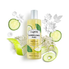 I Love Elderflower Fizz Bodywash, 360ml