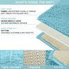LuxUrux Bath Mat-Extra-Soft Plush Bath Shower Bathroom Rug, 1'' Chenille