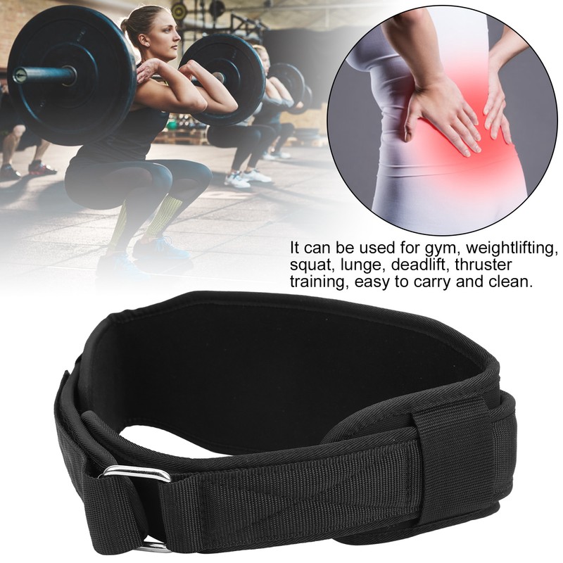Nylon Weight Lifting Belt Fitness Strength Squat Training Bodybuilding Waist