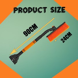 STFYUG 2 in 1 Snow Brush Car, Ice Scraper Car with Broom Ice Scraper with Broom Car Snow Brush Car Paint Gentle for SUV, Truck, Vehicle Windscreen (B3)