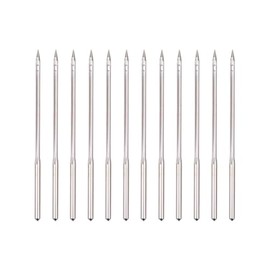 UUYYEO 12 Pcs Canvas Leather Sewing Awl Needles Refills Shoe Repair Needles Sewing Awl Replacement Needles Leather Lacing Stitching Needles