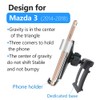 LUNQIN Car Phone Holder for Mazda 3 Sedan 2014 2015
