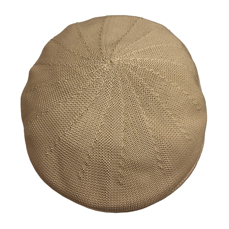 Broner Mens Polyester Knit Berkshire Ascot Ivy Cap, Tan, Large