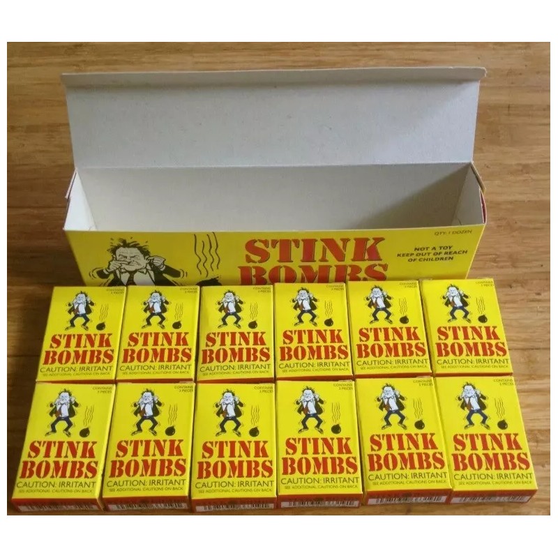 The Gag 36 Stink Bombs - Glass Vials Rotten Eggs