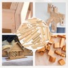 sourcing map Wooden Dowel Pins 3/8"x 3-15/64" (10mm x 80mm)