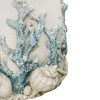 Touch of Class Coral Treasures Coastal Wastebasket Waste Basket