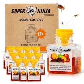 슈퍼닌자 Super Ninja 초파리 트랩 과일파리 덫 Super Ninja 12개 Super Ninja Fruit Fly Trap 12 Pack