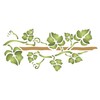 Vine Stencil, 14.5 x 6.5 inch - Classic Leaf Border