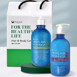 Moringa 모링가 선물세트 샴푸+트리트먼트 2종 Moringa Gift Set Shampoo + Treatment 2pcs
