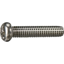 Trusco Y823-0635 Pan Head Machine Screws, Stainless Steel, All Screws, M6 x 35, Pack of 10, Small Quantity