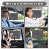 kwenterprise 4 Packs Retractable Car Sun Shade Window Roller Shades
