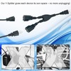 ENATECLITE 3 Prong Power Cord 1 to 2 Outlet Splitter,3-Way