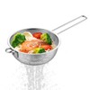 GREATLINK Stainless Steel Basin Colander with Handle Kitchen Strainer, Resting