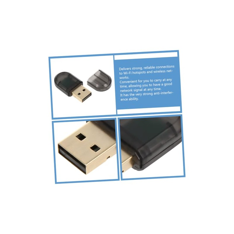 Angoily Adaptador Inalámbrico Tarjetas De Red WiFi Plug and Play