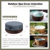 UCEDER Round Waterproof Hot Tub Cover -Outdoor Spa Cover Cap(Actual