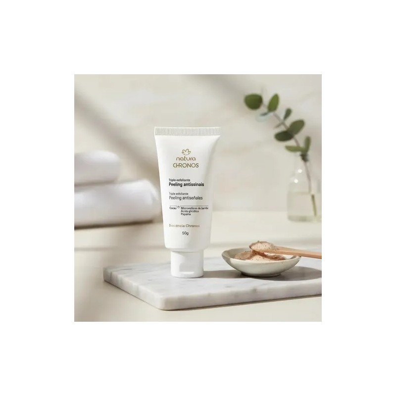 Triple Exfoliante Antiseales Efecto Peeling Chronos Natura Momento de aplicacin