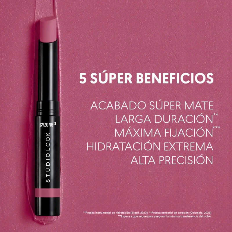Labial En Barra Supermate Lips Studio Look Cyzone