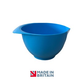 Mixing Bowl with spout and Handle | Set of 3 - Green, Yellow, Light Blue | Beautifully Bright Coloured Bowl Set | Compact, Stackable & Ergonomically Designed | Proudly Made in The UK