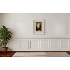 KESHWELL 6 Set Premade Accent Wall Panels, Molding Kit for Interior Wall Decor,Pre-Cut Wainscoting Accent Panels Picture Frame,3D Wall Panels Molding Trim for Home Decor (6 Set,24 X 24 INCH)