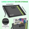 ZJTAPE Fireproof and Waterproof Bag with Lock - Document Bag