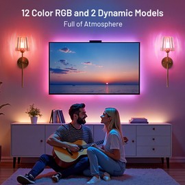 Crystal Battery Operated Wall Sconces Set of 2, Gold Rechargeable Wireless Wall Sconce Lights with Crystal Lampshade, 12 RGB and 3CCT Dimmable Wall Lamps with Remote for Bedroom Living Room Hallway