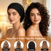2PCS BSMKD Gorro para Dormir, Gorra Ajustable con Forro de