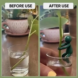 3PCS Plant Propagation Friends,Cute Plant Propagation Buddy,Aquatic Plant Support,Funny Leaf Propagation Buddy,Plant Propagation Buddy,Cute Plant Support,Leaf Buddy Plant Support Holder（Mixture）