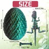 3D Printed Dragon Egg Mysterious Dragon Toy Realistic Movable Dragon