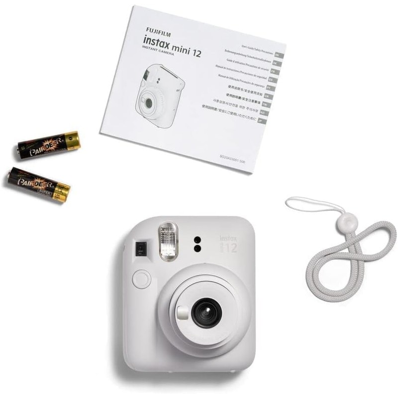 INSTAX Mini 12 Instant Camera Clay White