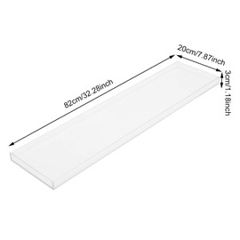 GDAE10 Bathtub Tray Caddy Acrylic Bath Tray,Bath Tub Table Caddy for Home Bathrooms Organizer Shelf, Clear Bathtub Tray Caddy,82x20cm