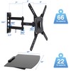 Mount-It! TV Mount with Shelf | Full Motion TV Wall
